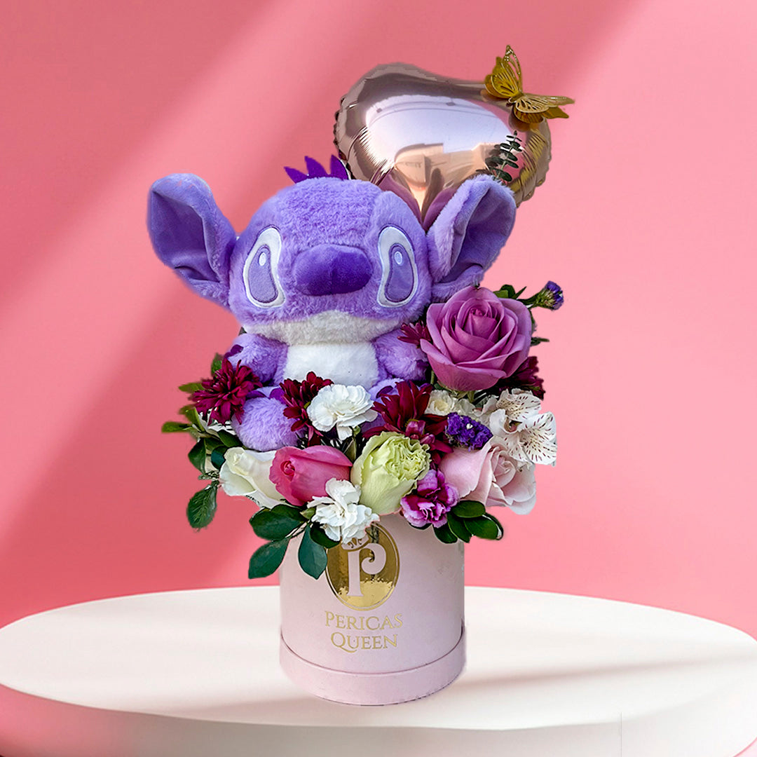 ABRAZOS DE STITCH LILA